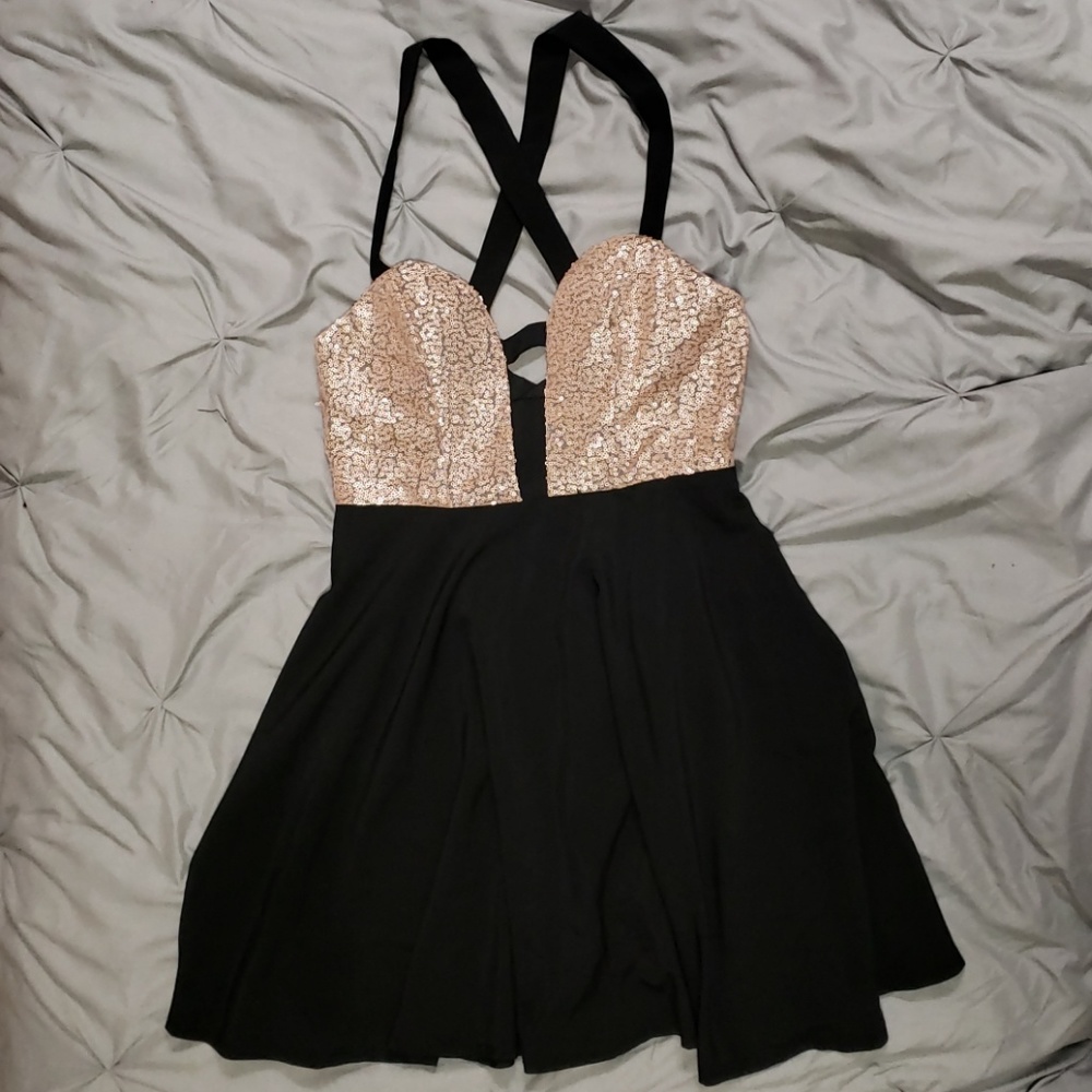 Gold Sequence Dress
